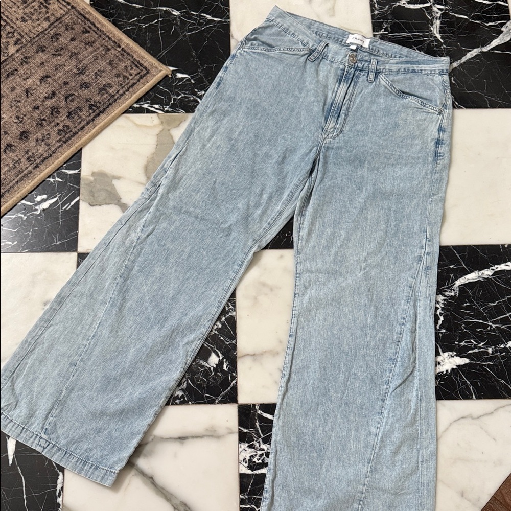 Frame Denim Light Blue Flare Jeans